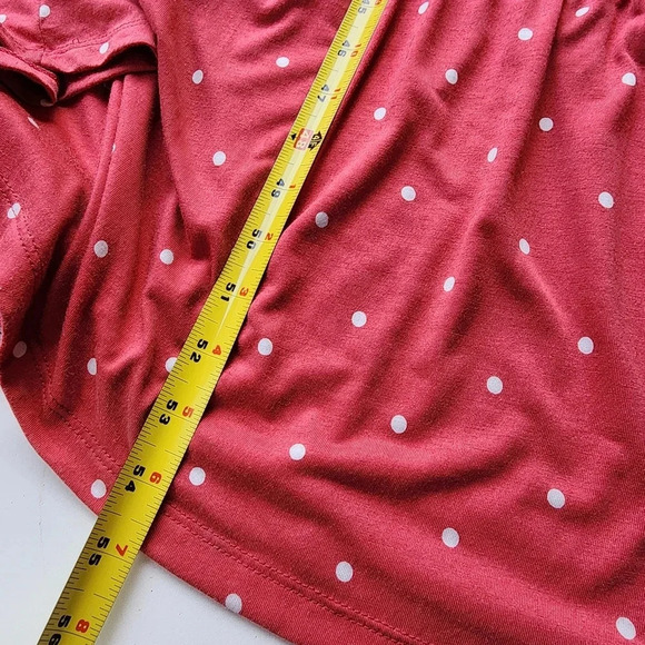 Old Navy Coral Polka Dot Pink Maxi Dress Sleeveless Dress Halter Keyhole Rayon S - Picture 13 of 14